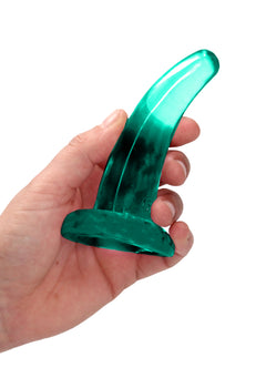 RealRock Dildo 11,50cm Grün - Crystal Clear Einsteiger