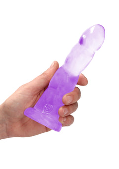 RealRock Dildo 17cm Lila - Crystal Clear Ohne Hodensack