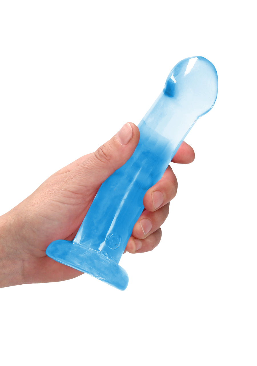 RealRock Dildo 17cm Blau - Crystal Clear Realistisch