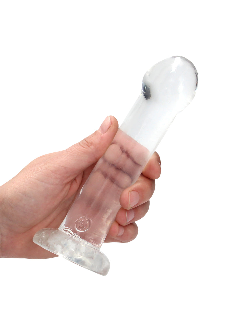 RealRock Dildo 17cm Klar - Crystal Clear Realistisch
