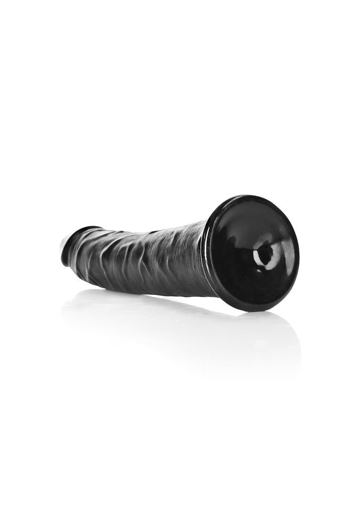 RealRock - Dildo gekrümmt Ultra Realistic Skin 18,00cm schwarz