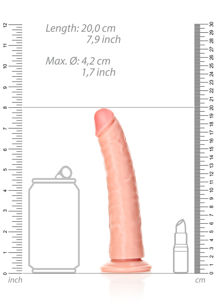 RealRock - Dildo gekrümmt Ultra Realistic Skin 18,00cm haut