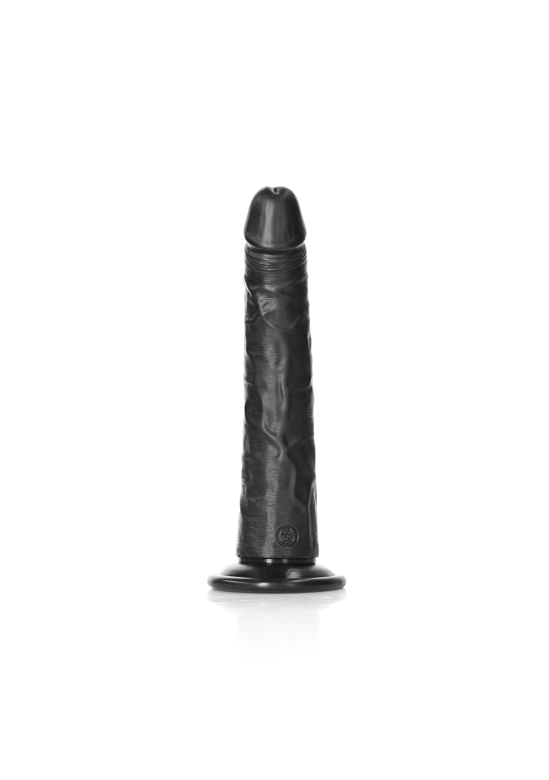 RealRock - Dildo gekrümmt Ultra Realistic Skin 20,50cm schwarz