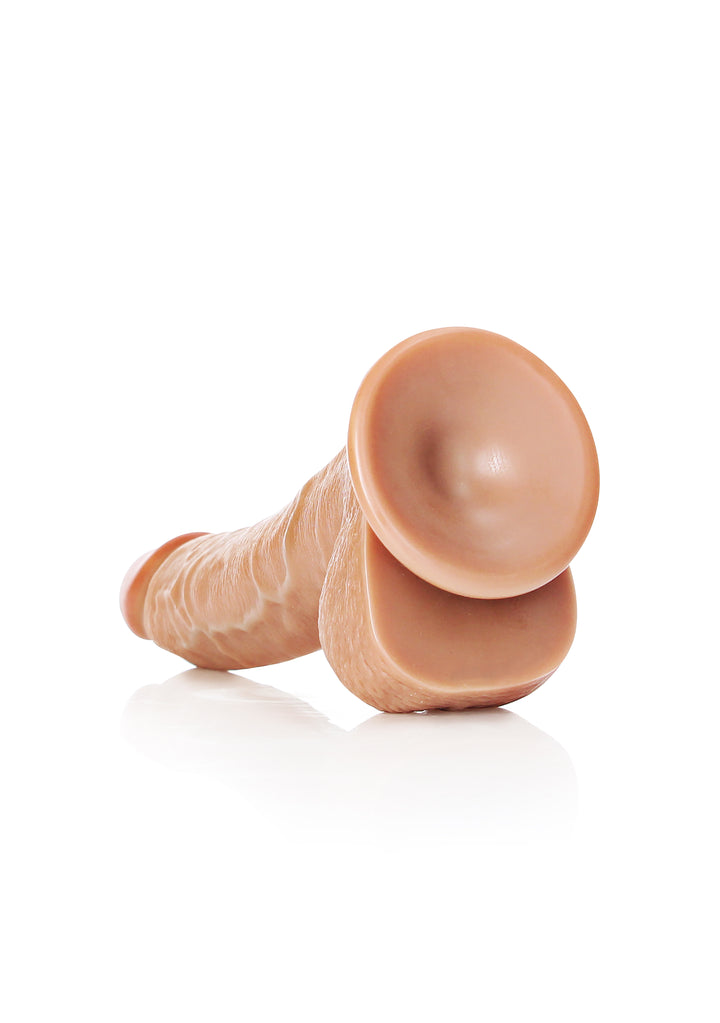 RealRock - Dildo gekrümmt Ultra Realistic Skin 20,50cm braun