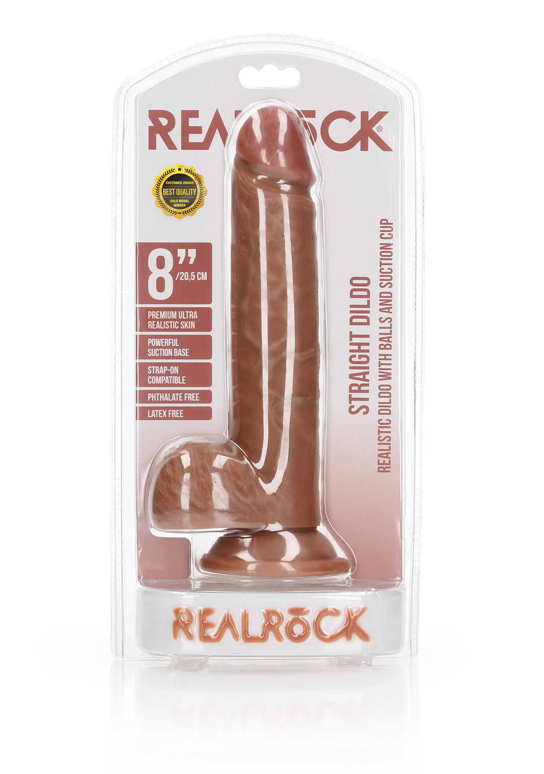 RealRock - Dildo Ultra Realistic Skin 20,50cm braun