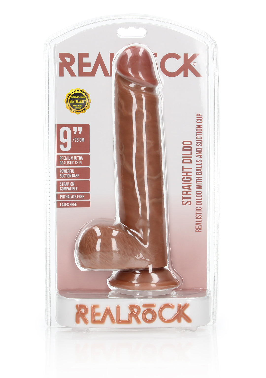 RealRock - Dildo Ultra Realistic Skin 23cm braun