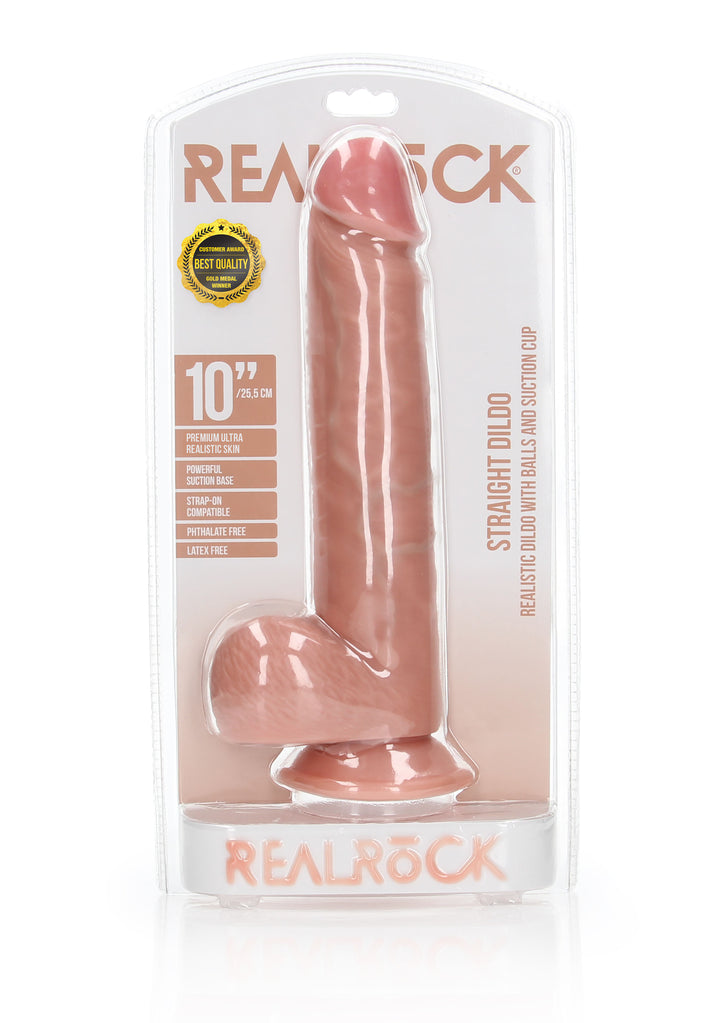 RealRock - Dildo mit Hodensack 25,50cm haut