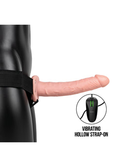 RealRock - Vibrierender, hohler Strap-On 24,50 cm Haut