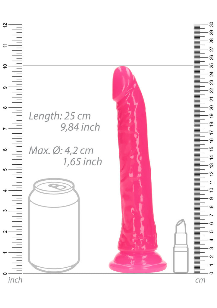 RealRock - Glow in the Dark Dildo 25,00cm neonpink