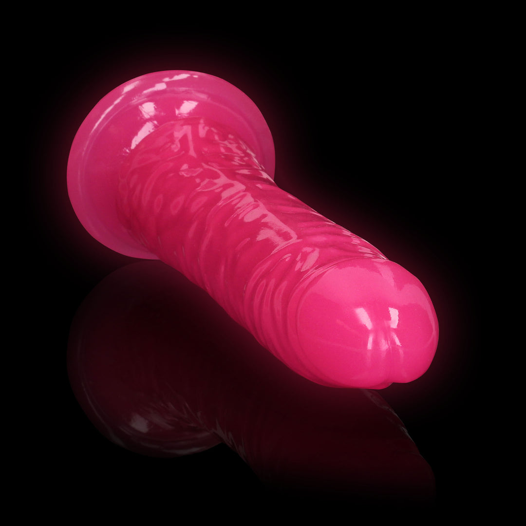 RealRock - Glow in the Dark Dildo 25,00cm neonpink