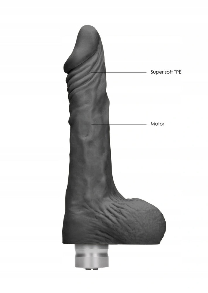 Vibrierender Dildo 23cm schwarz