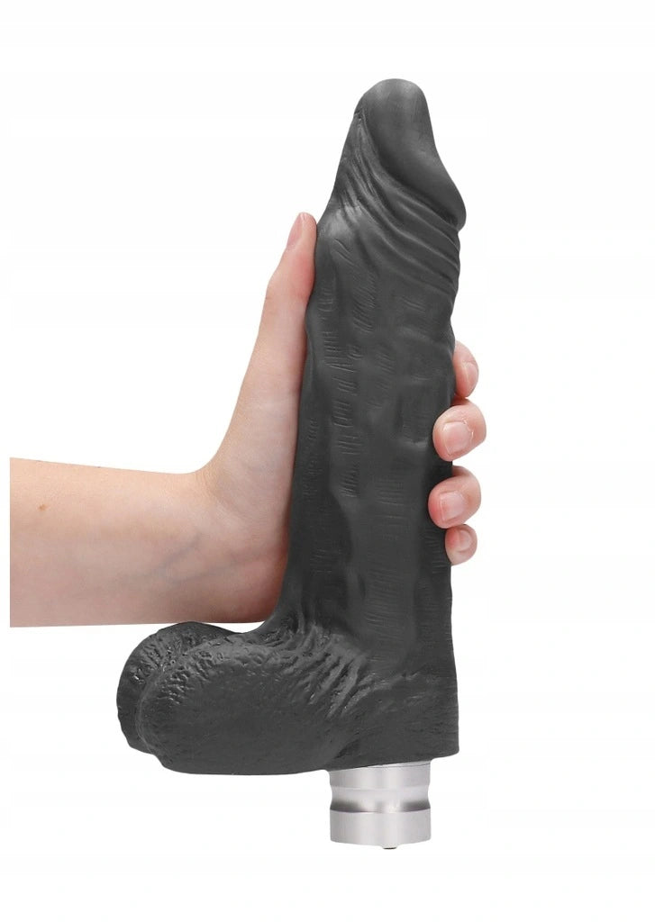 Vibrierender Dildo 23cm schwarz