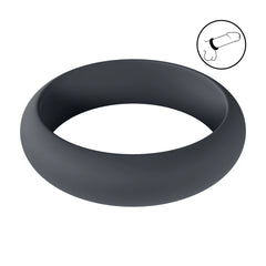 Levelz - Wide O Silikon Penisring XL 50mm schwarz