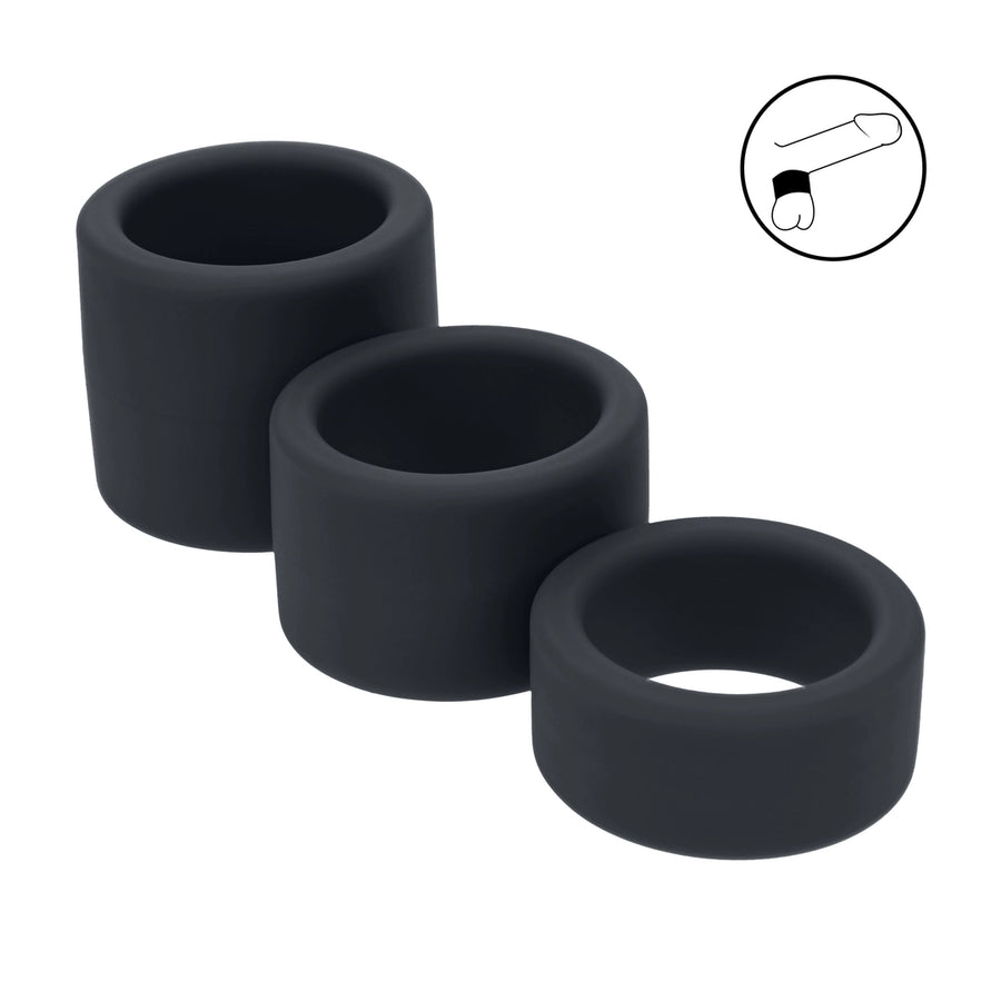 Levelz - Silikon Ball Strap Set S/M/L schwarz