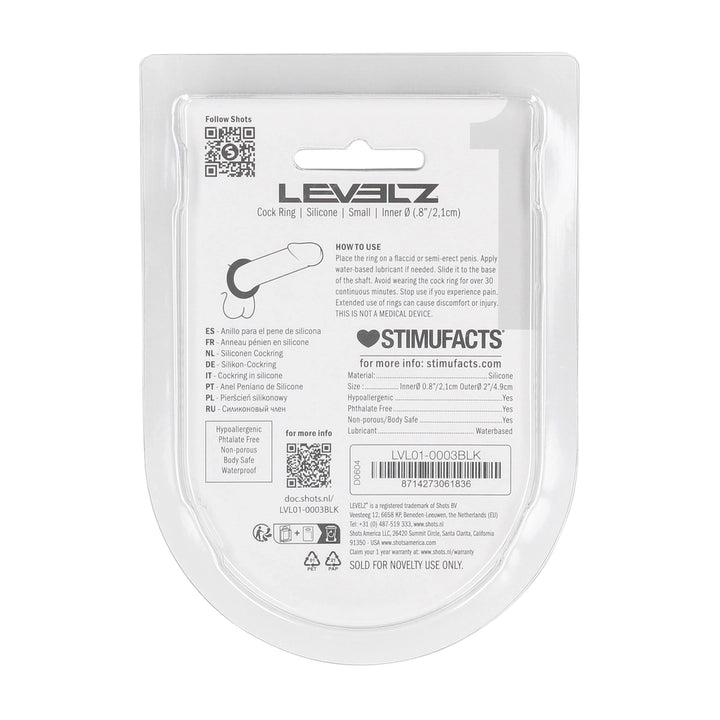 Penisring "Liquid" S schwarz