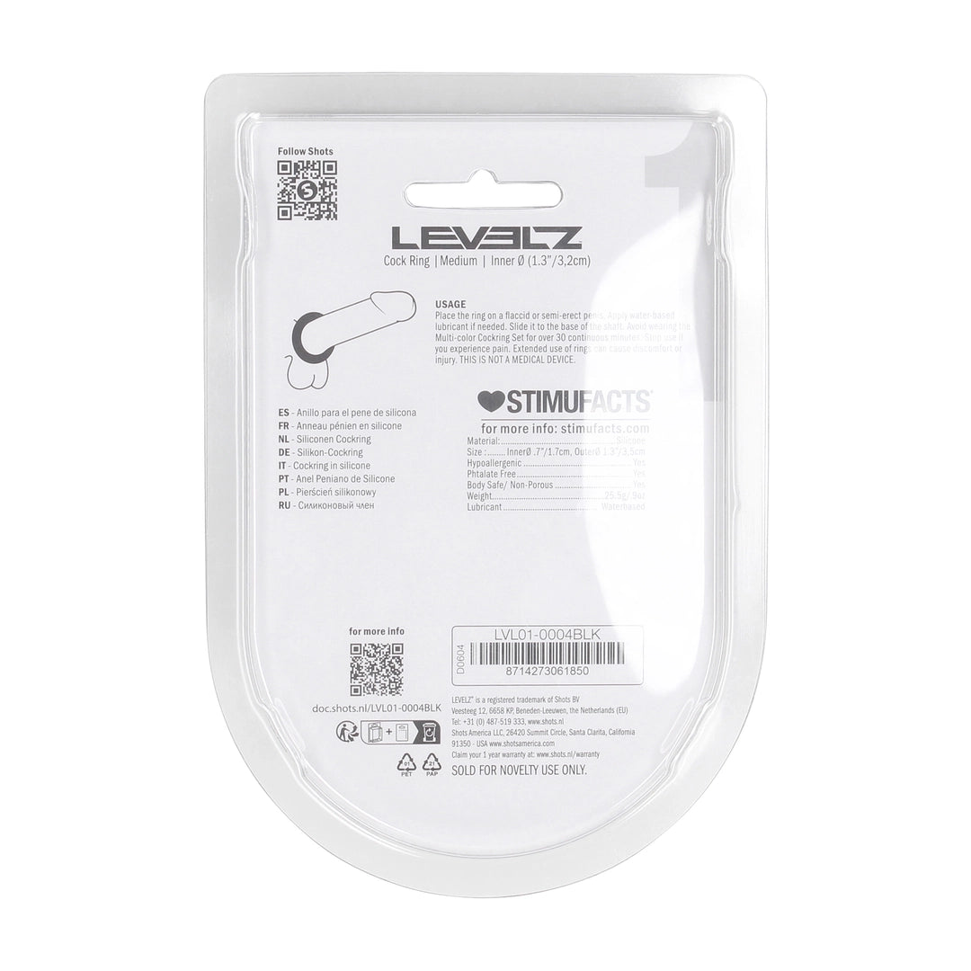 Penisring "Liquid" M schwarz