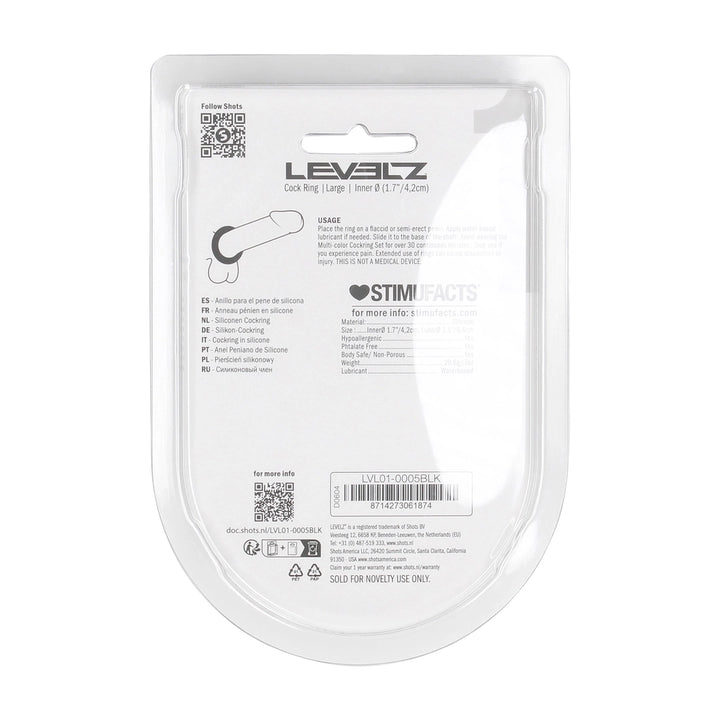 Penisring "Liquid" L schwarz