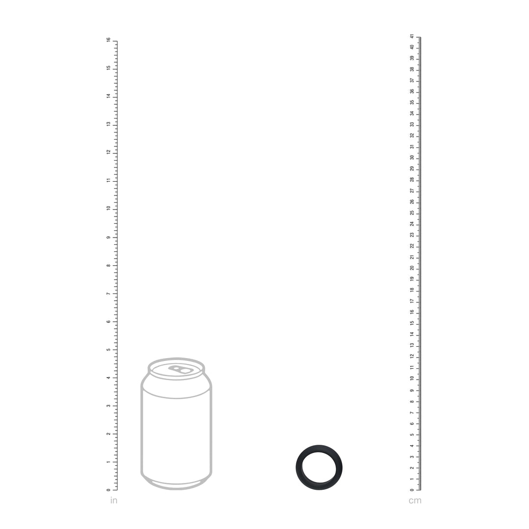 Levelz - Wide O Silikon Penisring S 30mm schwarz
