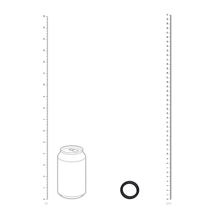 Levelz - Wide O Silikon Penisring S 30mm schwarz