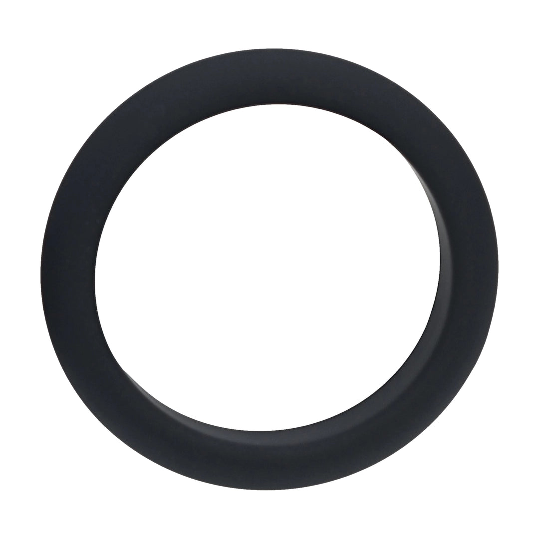 Levelz - Wide O Silikon Penisring L 42mm schwarz