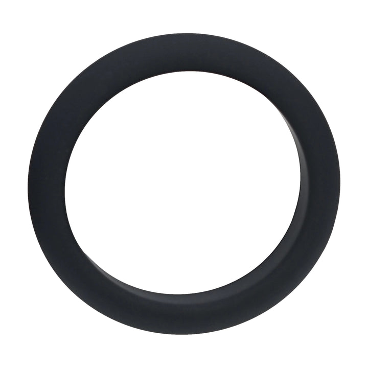 Levelz - Wide O Silikon Penisring L 42mm schwarz