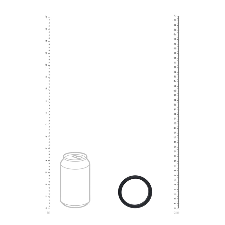 Levelz - Wide O Silikon Penisring XXL 55mm schwarz