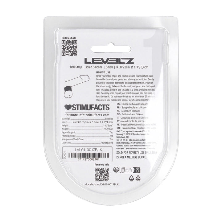 Levelz - Ball Strap S 34mm schwarz