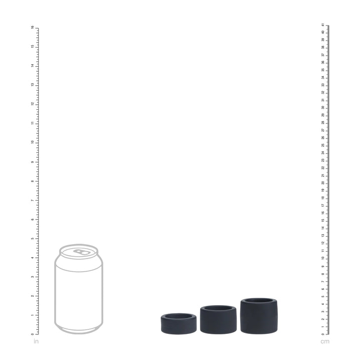 Levelz - Silikon Ball Strap Set S/M/L schwarz