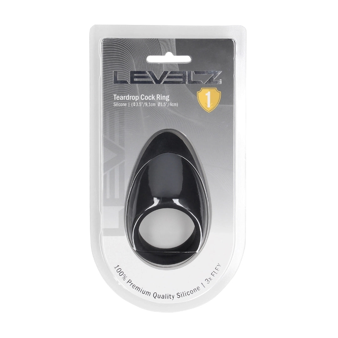 Levelz - Penisring "Teardrop" schwarz