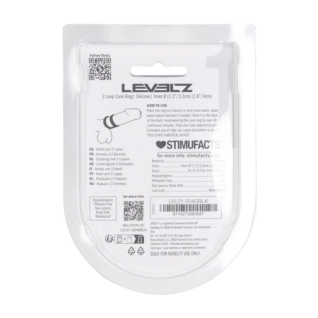 Levelz - Schaft- und Penisring schwarz