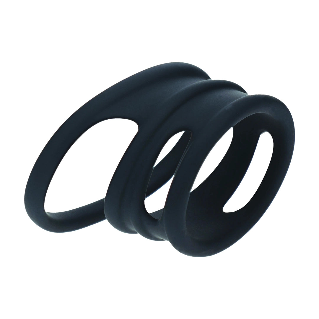 Levelz - Penis- und Hodenring Set schwarz