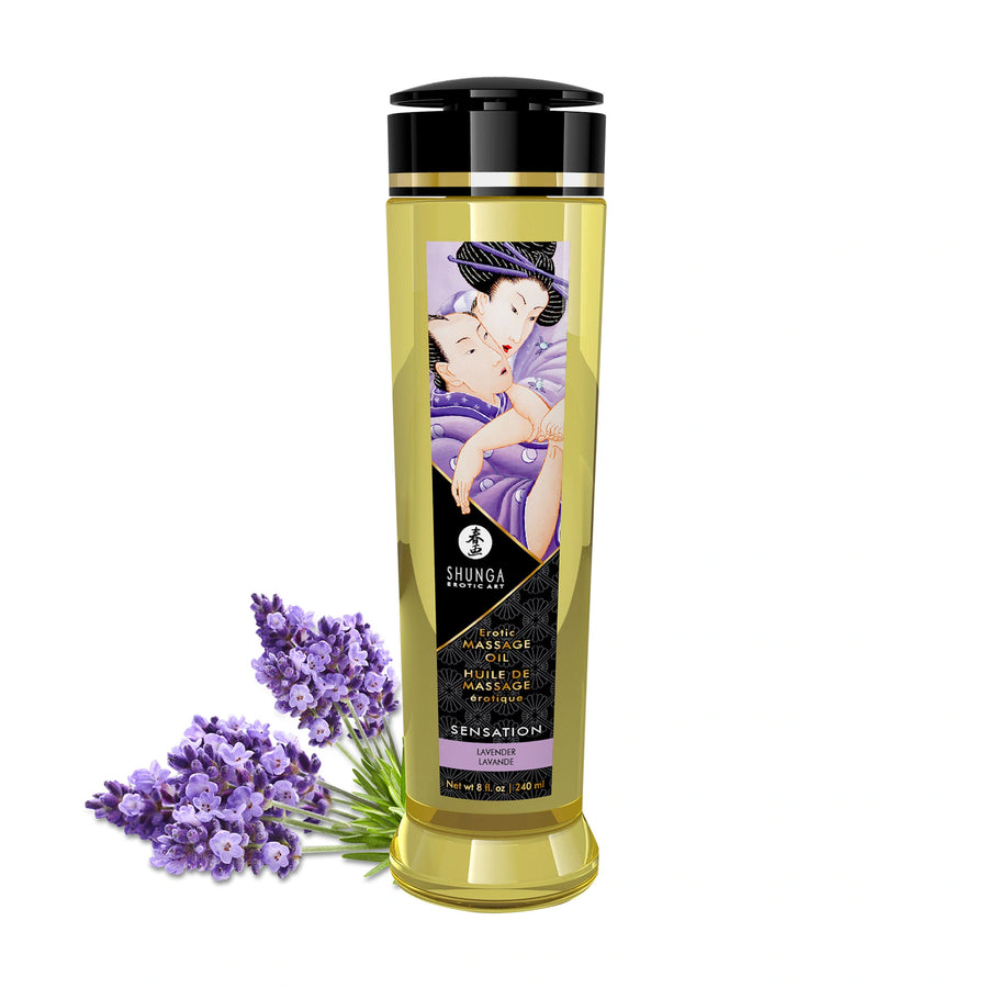 Shunga - Erotisch duftendes Massageöl Lavendel 240 ml