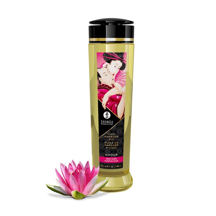 Erotisch duftendes Massageöl "Sweet Lotus" 240 ml