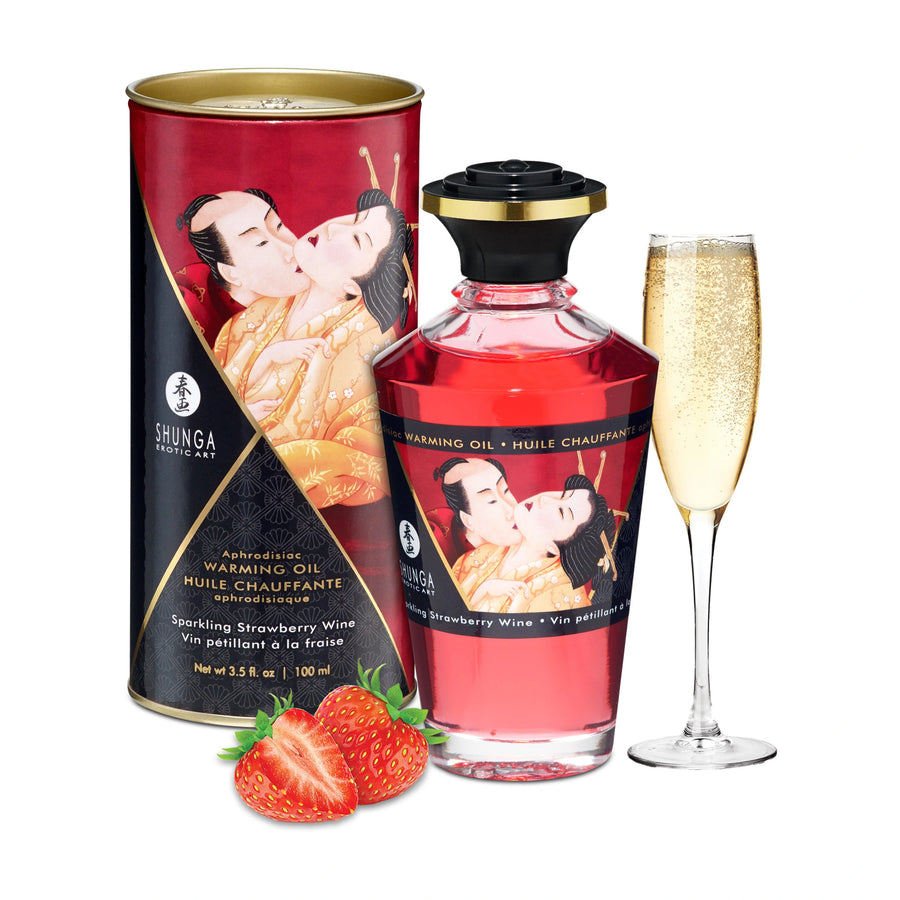 Shunga - Aphrodisiakum-Öl Erdbeersekt  100 ml