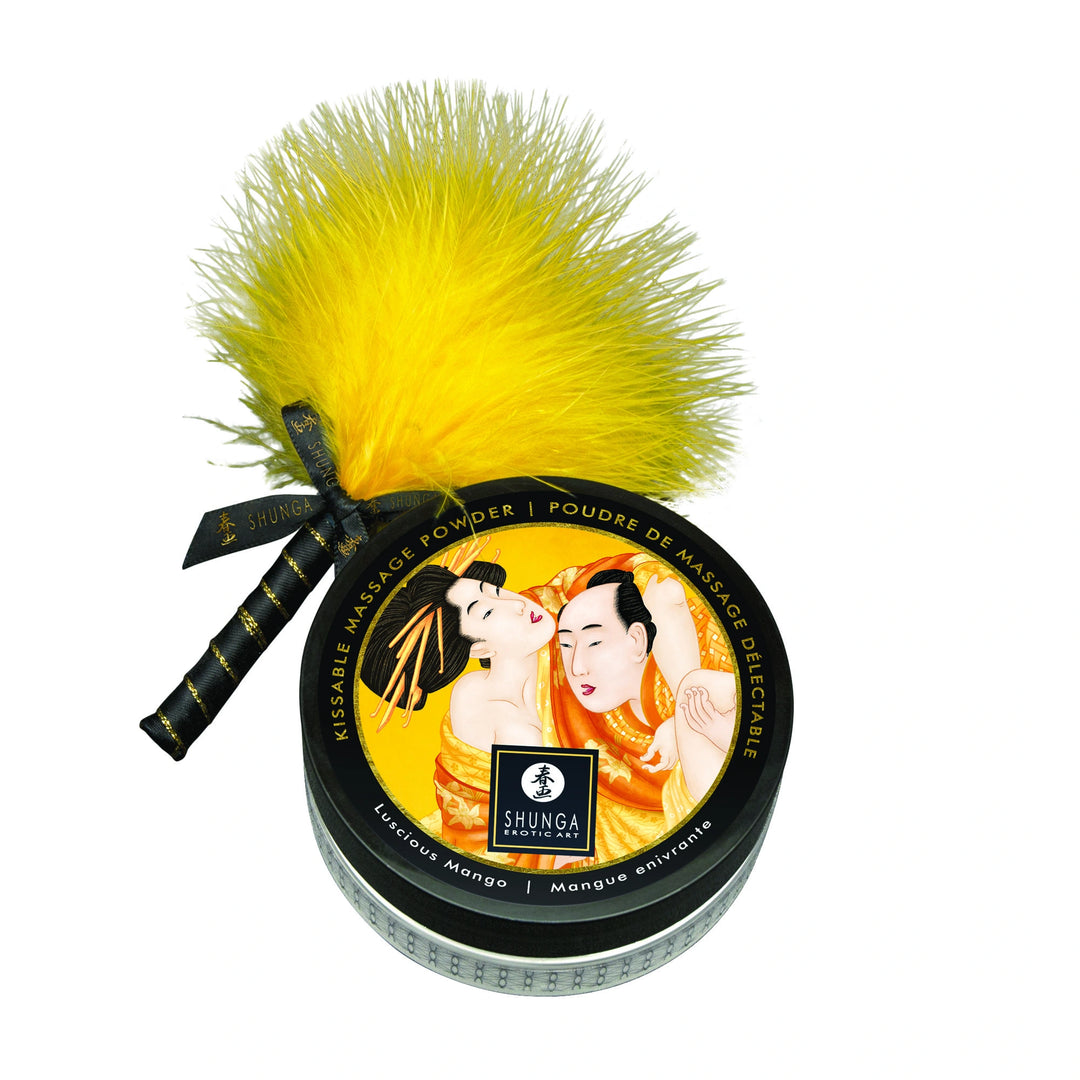 Shunga - "Kissable" Massagepuder "Lucious Mango" 75 gr