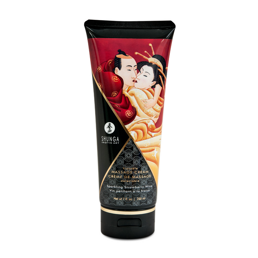 Shunga - Massage Creme Erdbeersekt 200 ml