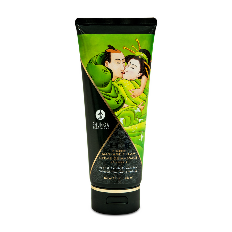 Shunga - Massage Creme Birne und grüner Tee 200 ml