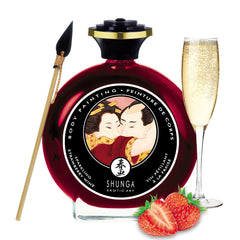Shunga - Edible Body Paint Strawberry Sparkling Wine 100 ml