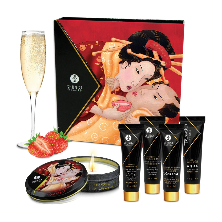 Shunga - Geisha's Secret Kit "Erdbeersekt"