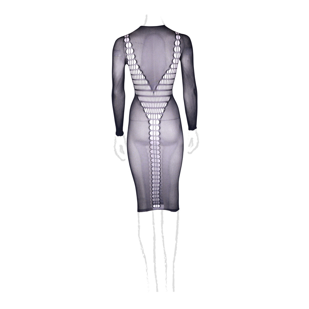 Carme XI – Kleid mit Rollkragen von Le Désir schwarz Queensize