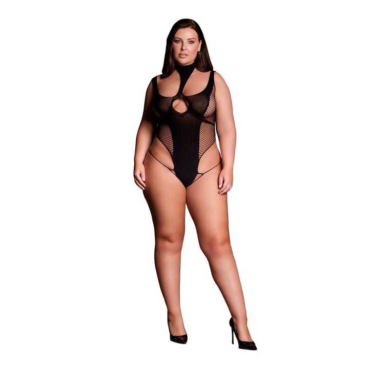 Body "Cyllene" mit Turtleneck von Le Désir schwarz Queensize