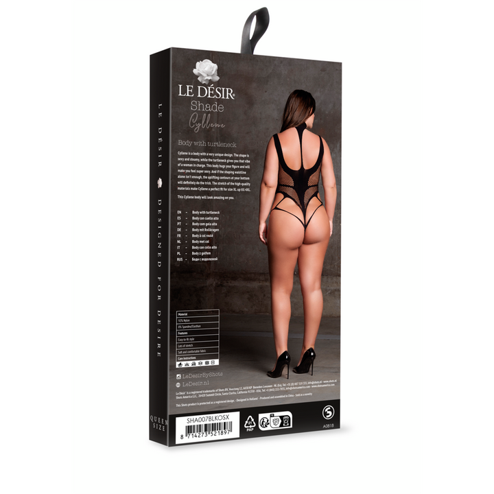 Body "Cyllene" mit Turtleneck von Le Désir schwarz Queensize