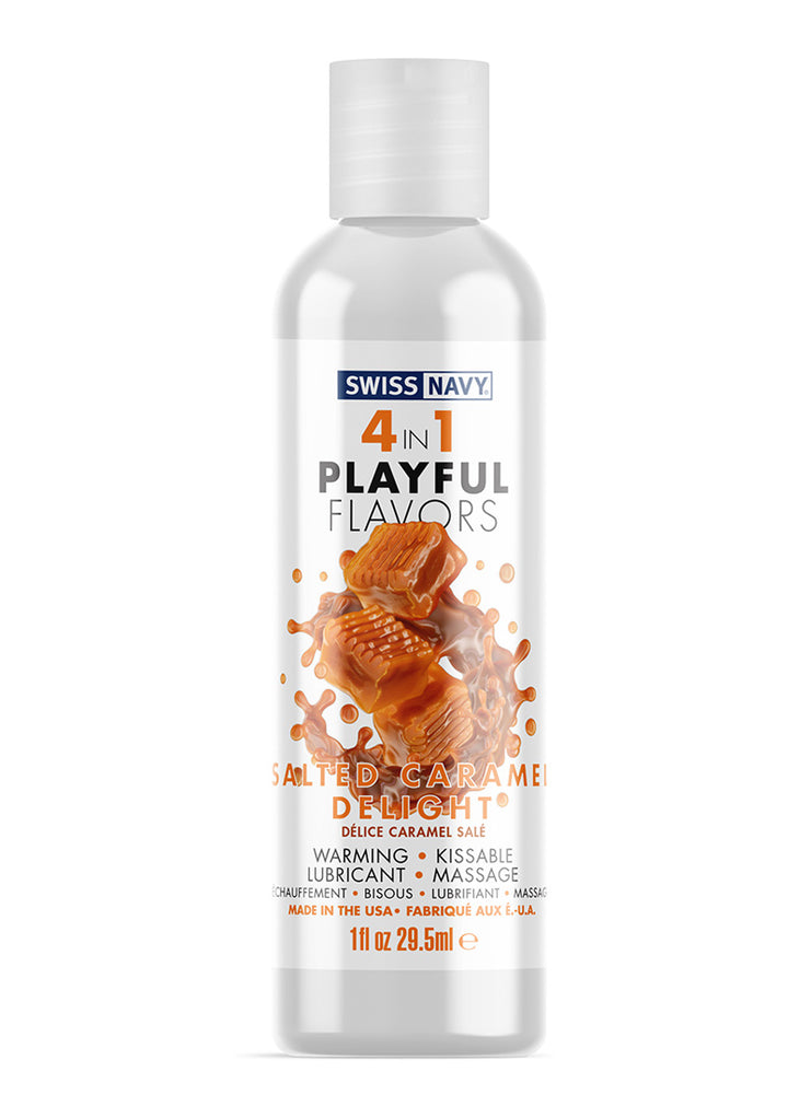 Swiss Navy - Playful 4 In 1 Gleitmittel mit Salted Caramel Geschmack 30ml