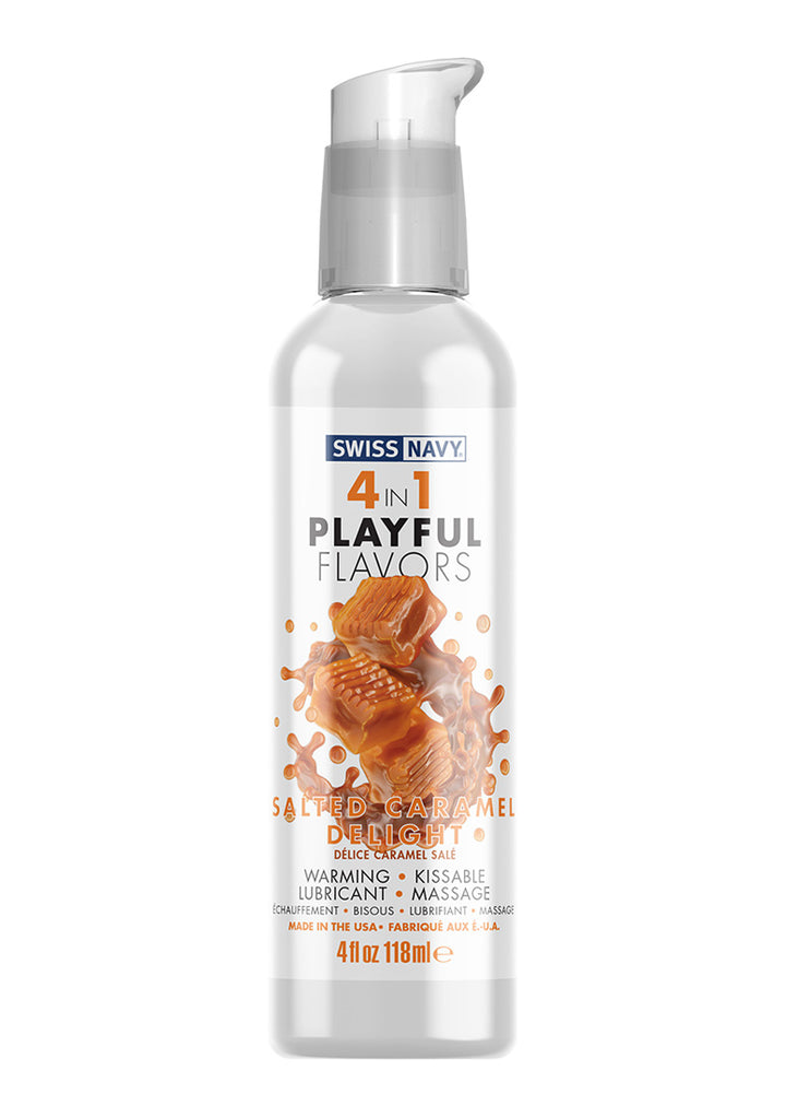 Swiss Navy - Playful 4 In 1 Gleitmittel mit Salted Caramel Geschmack 118ml