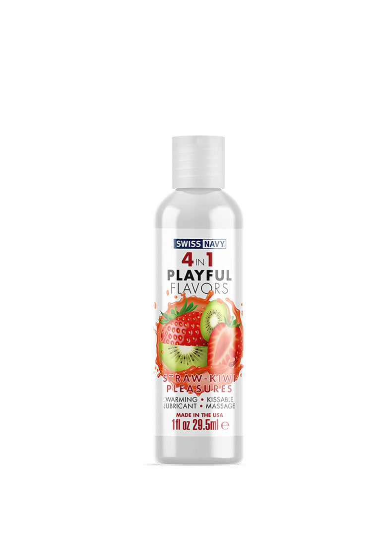 Swiss Navy - Playful 4 In1 Gleitmittel mit Erdbeere/Kiwi Geschmack 30ml