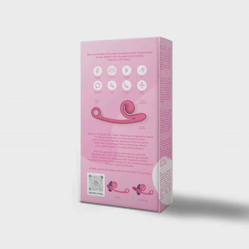 Snail Vibe - Curve Duo Vibrator - pink