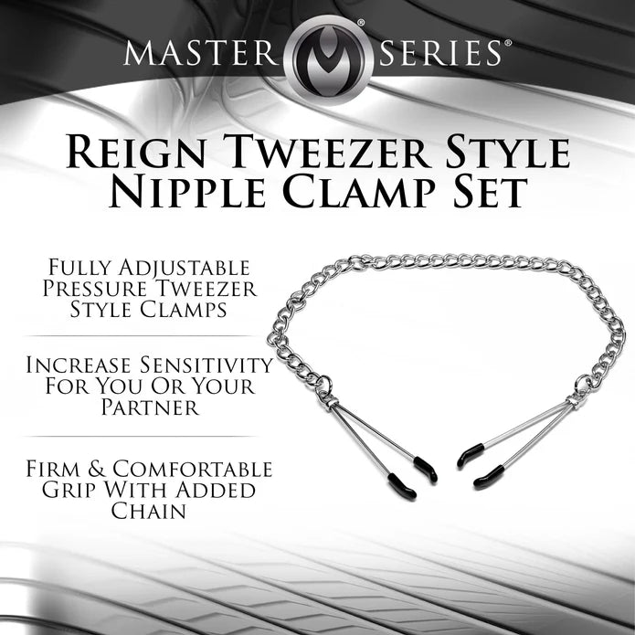 Master Series - Nippelklemmen mit Kette "Reign"