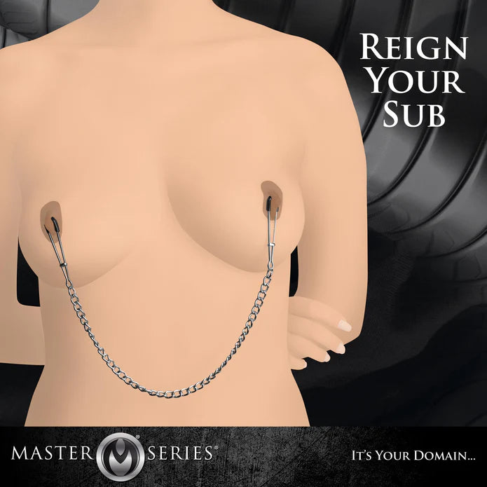 Master Series - Nippelklemmen mit Kette "Reign"