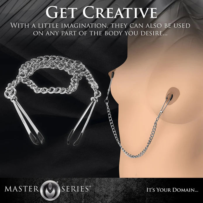 Master Series - Nippelklemmen mit Kette "Reign"