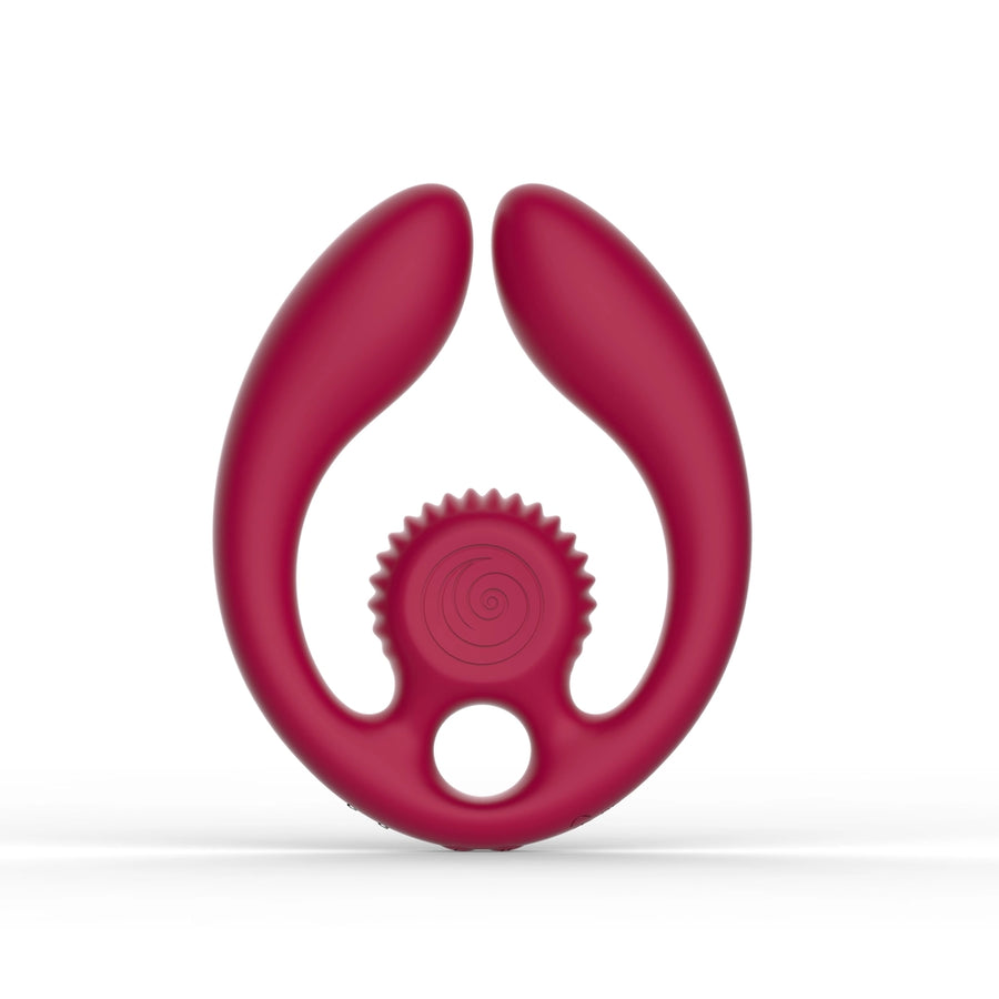SVibe - Snail GIZI DUO Paarvibrator weinrot
